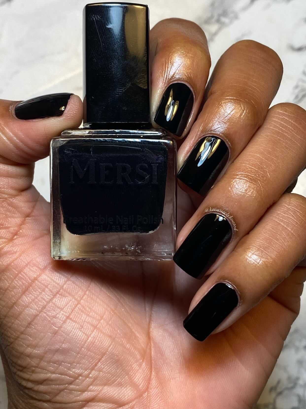 Black Forest Breathable Halal Nail Polish 10ML - Mersi Cosmetics