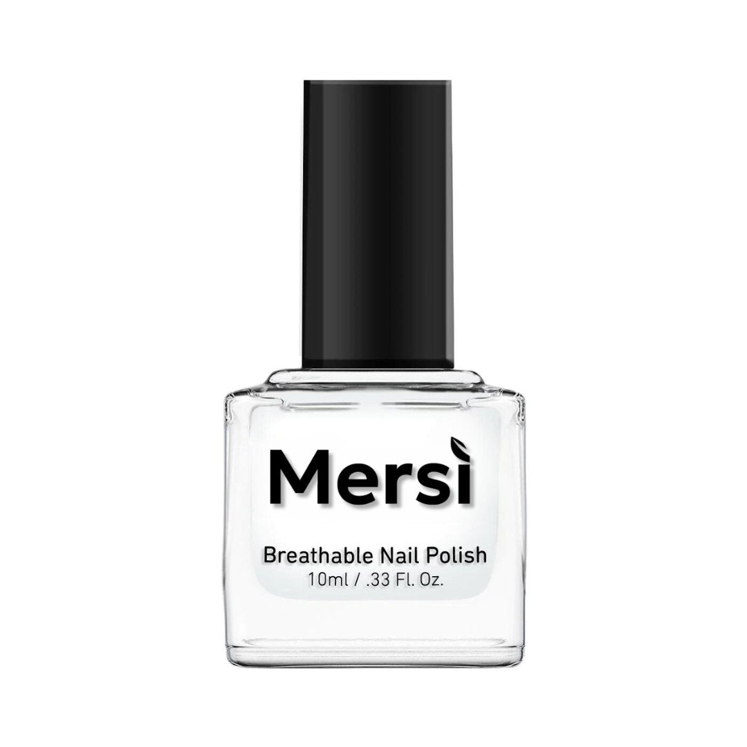 Clear Halal Breathable Top & Base Coat 10ML - Mersi Cosmetics