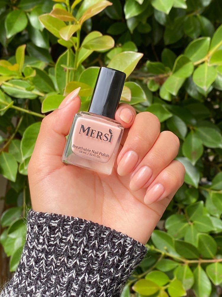 Pink Sand Halal Nail Polish Breathable 10ML - Mersi Cosmetics