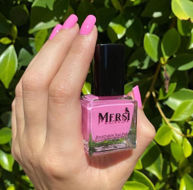 Watermelon Snow Breathable Halal Nail Polish 10ML - Mersi Cosmetics