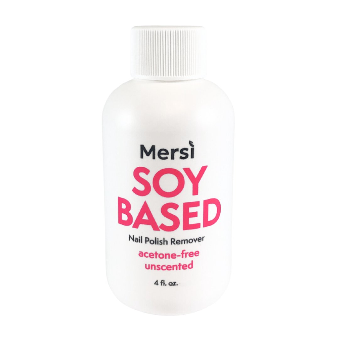 SOY BASED NAIL POLISH REMOVER UNSCENTED ACETONE-FREE - Mersi Cosmetics